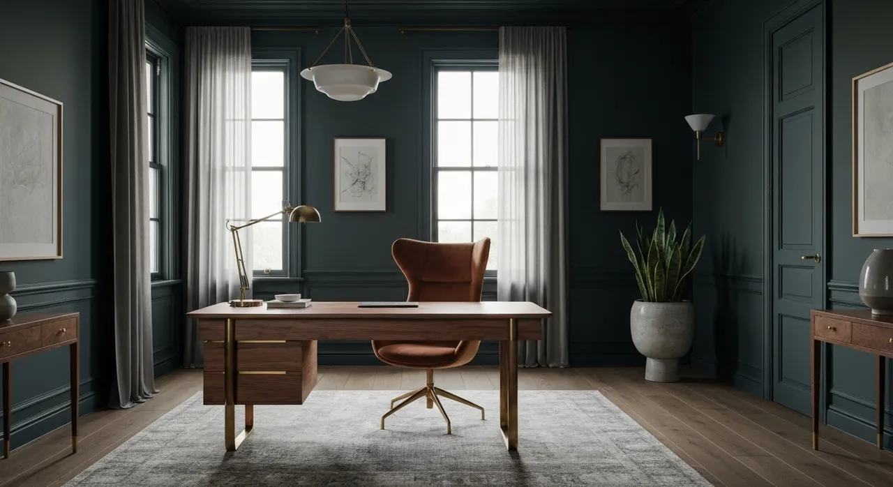 Moody Interieur werkkamer