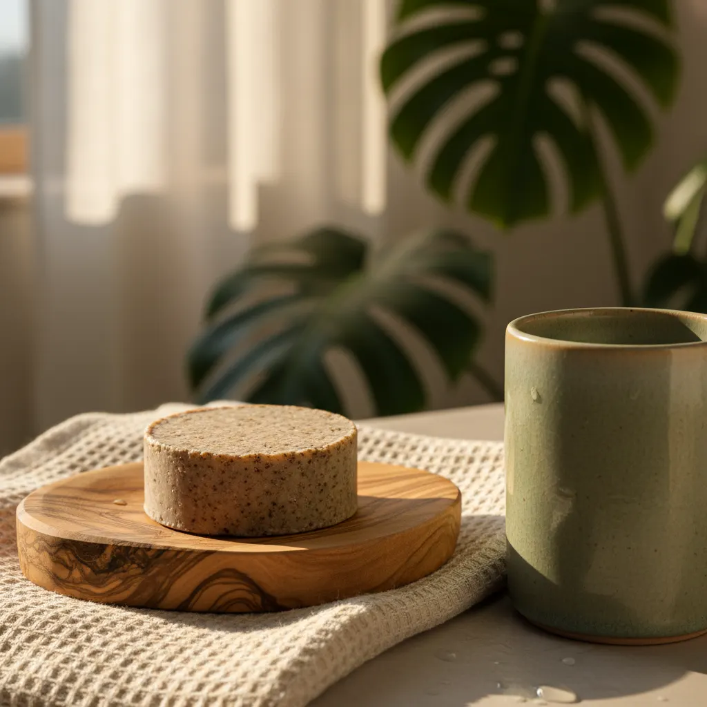 Natural Living Badkamer - detail van materialen en textuur
