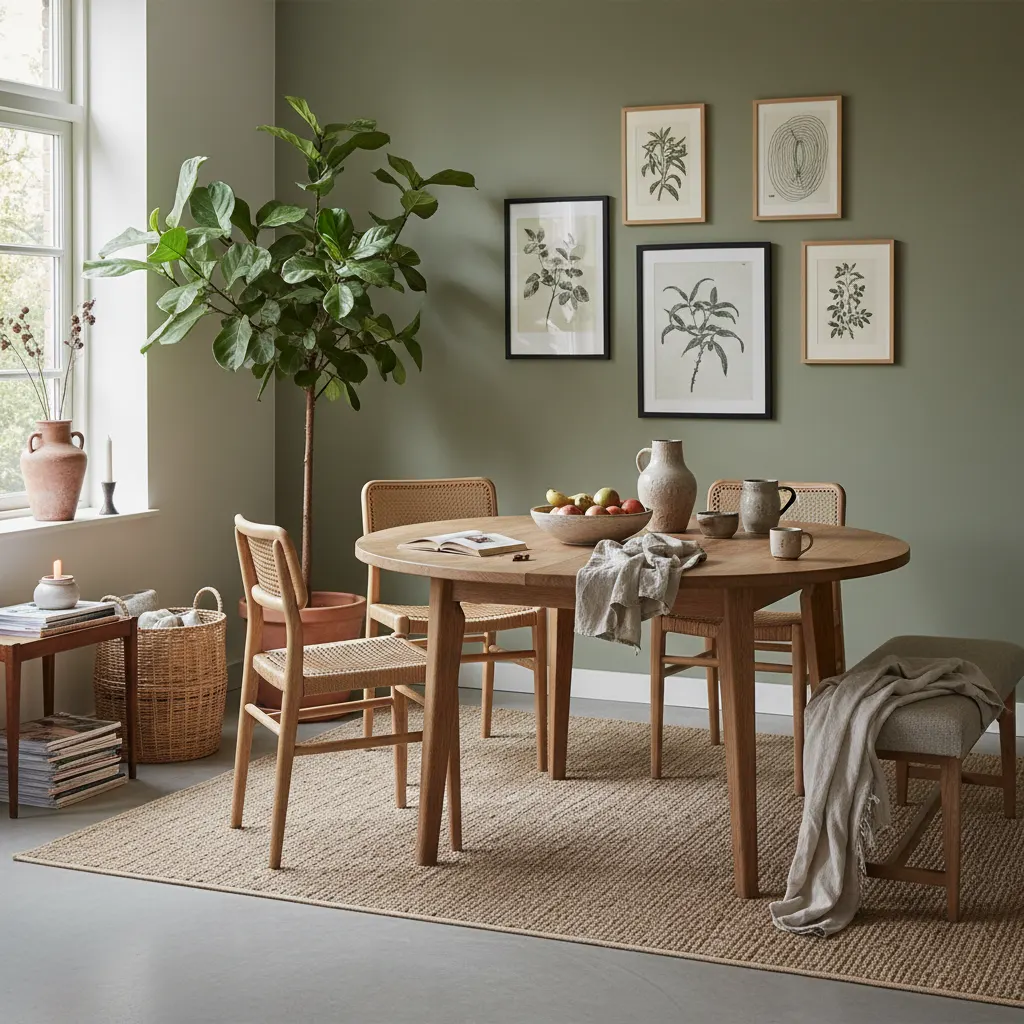 Natural Living Eetkamer - kleurenpalet en sfeer