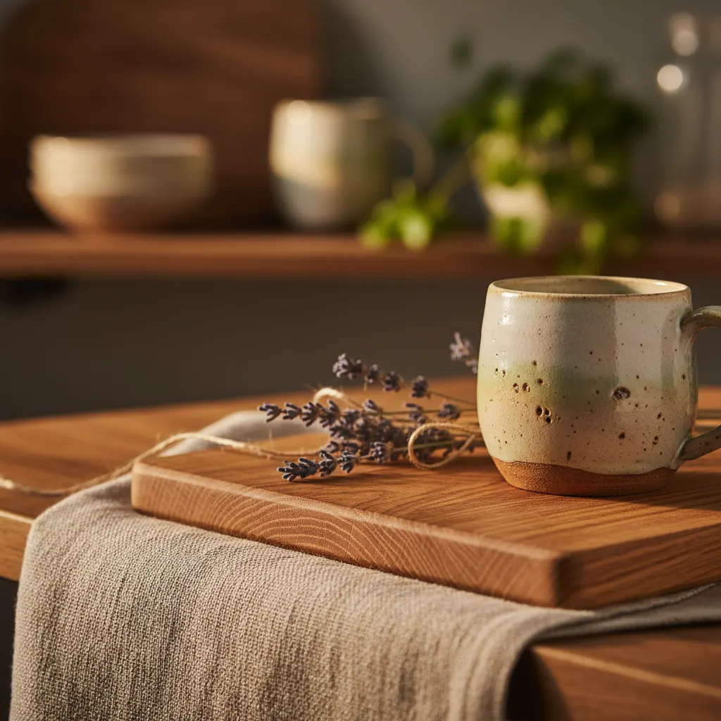 Natural Living Keuken - detail van materialen en textuur