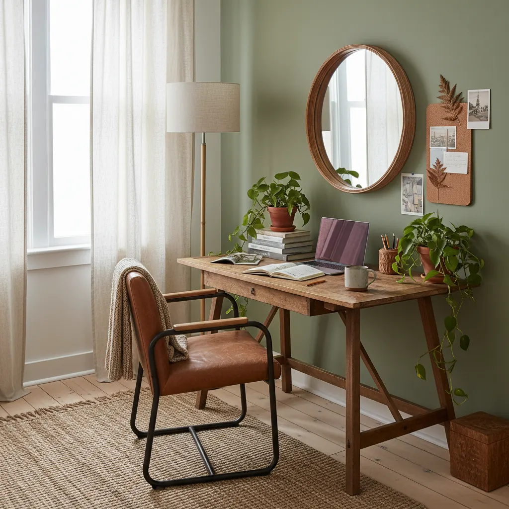 Natural Living Werkkamer - kleurenpalet en sfeer