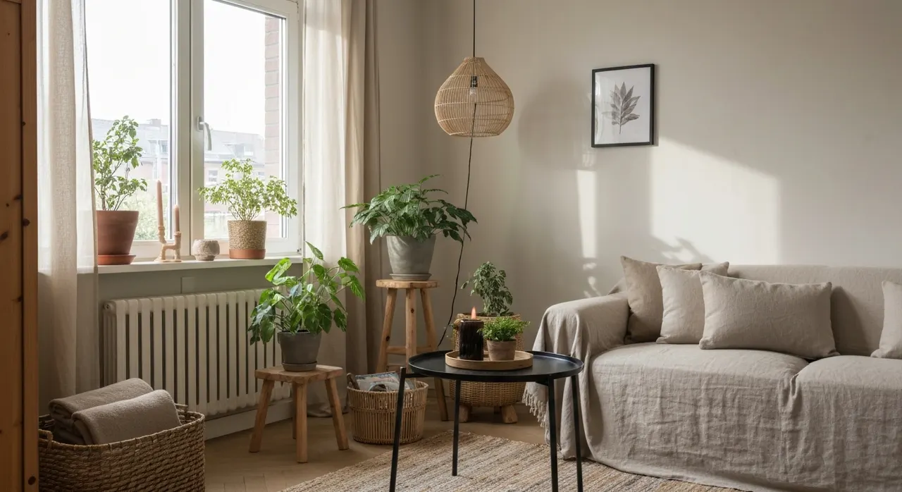 Natural Living Woonkamer - kleurenpalet en sfeer