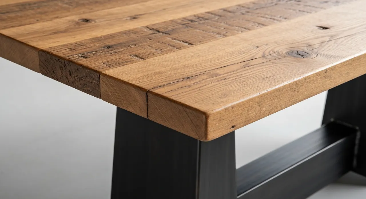 New Raw Eetkamer - detail van materialen en textuur