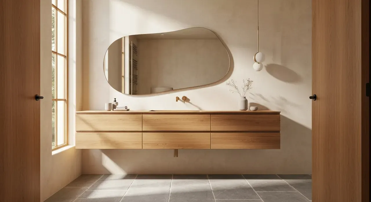 Organic Modern Badkamer - kleurenpalet en sfeer