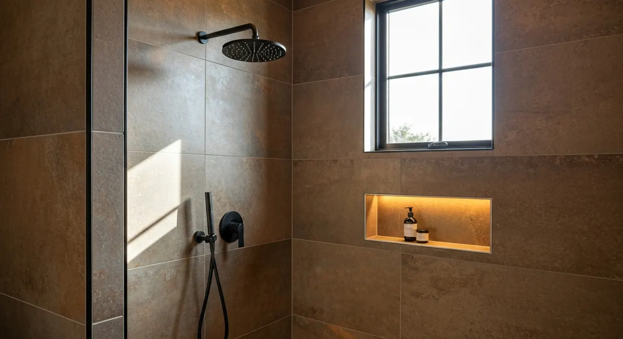 Organic Modern Badkamer - stijlvol hoekje