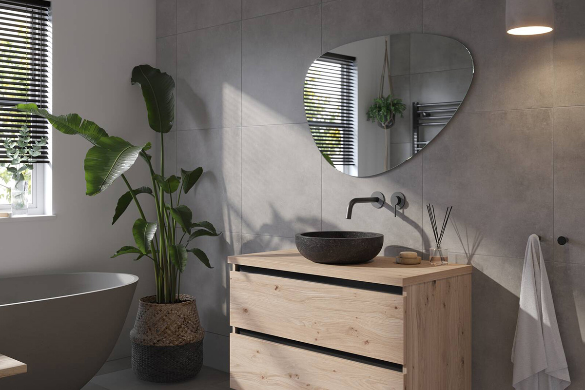 Organic Modern Badkamer - sfeervolle badkamer 18