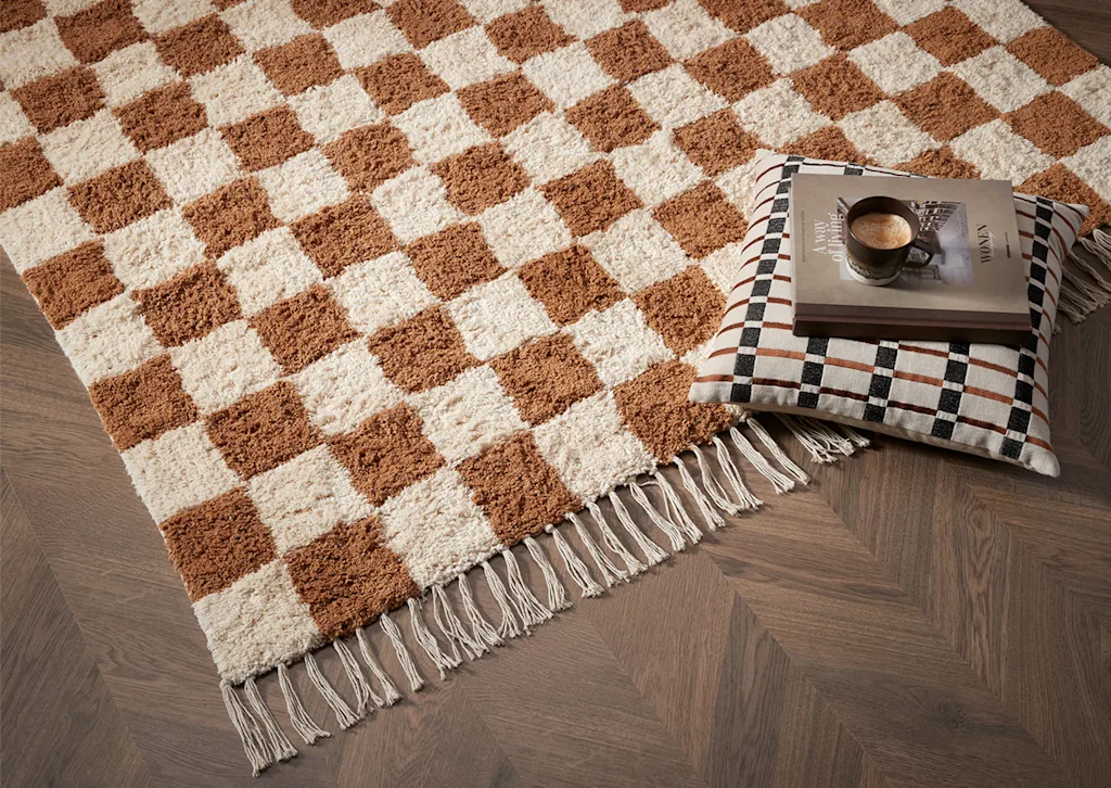 Geometrisch Vloerkleed in Wol