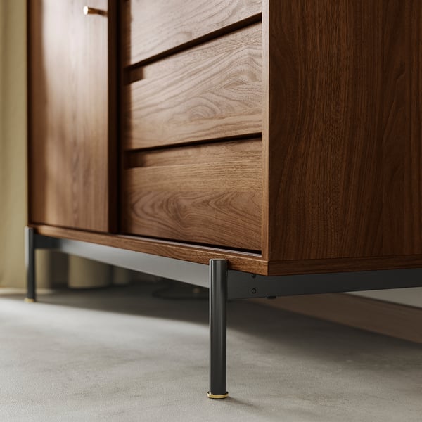 vtwonen Fluted Wandkast Walnoot