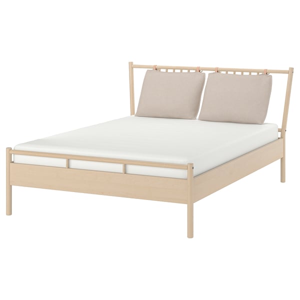 Massief Berkenhouten Bedframe