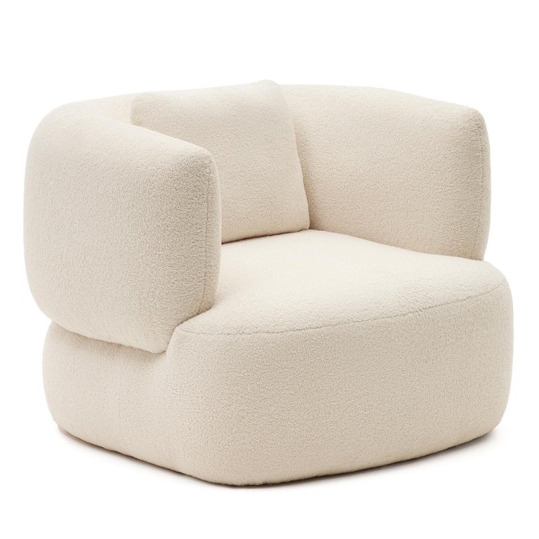 Fest Amsterdam Clay Fauteuil Bouclé Off-White