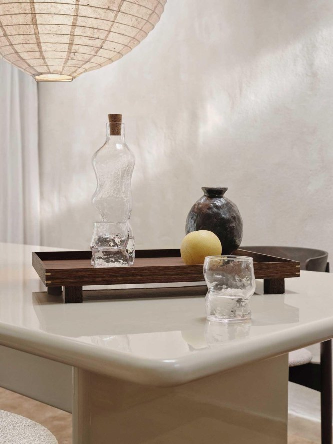 ferm LIVING Hourglass karaf glas