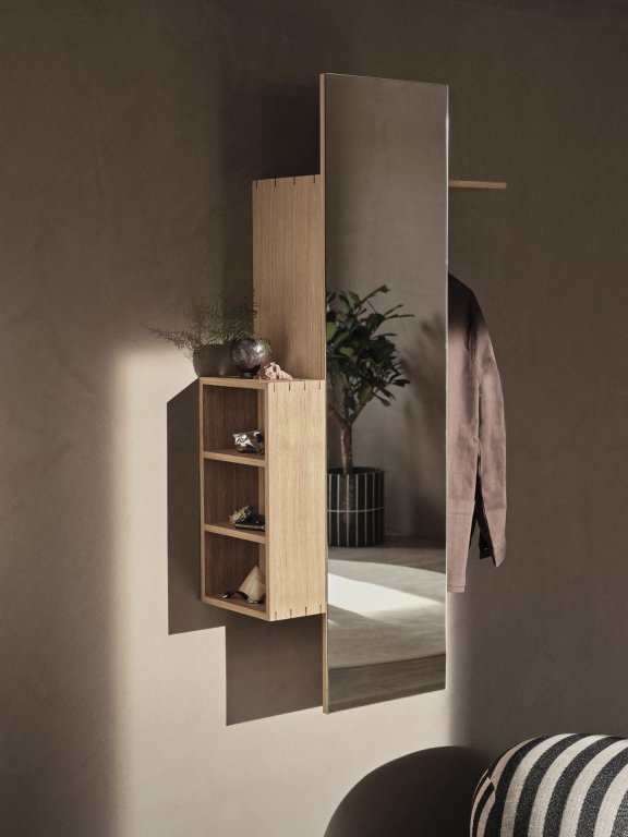 ferm LIVING Curvature Wandhaaksysteem Eiken