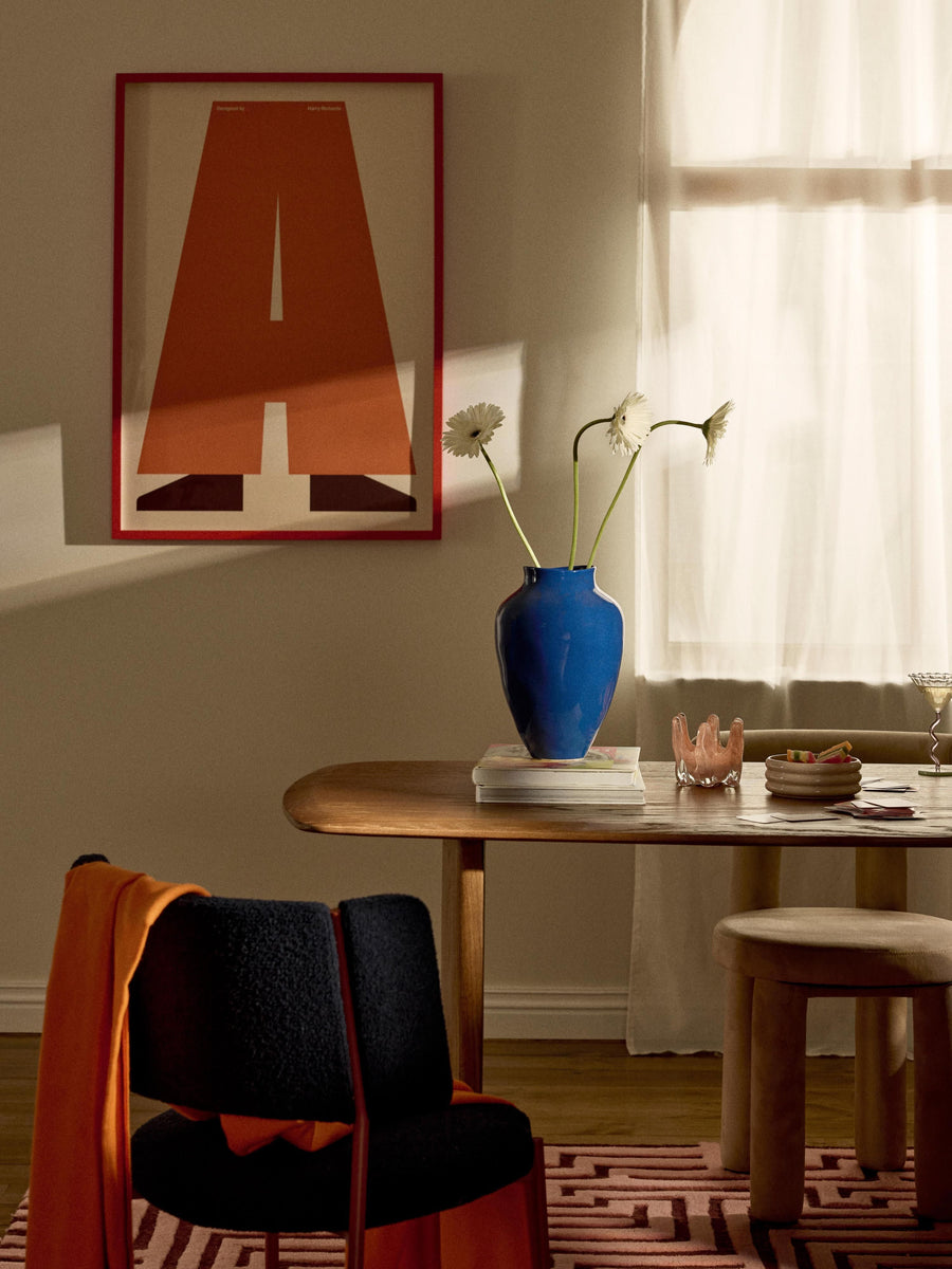 Handgemaakte Keramieken Vaas – Blauw of Terracotta