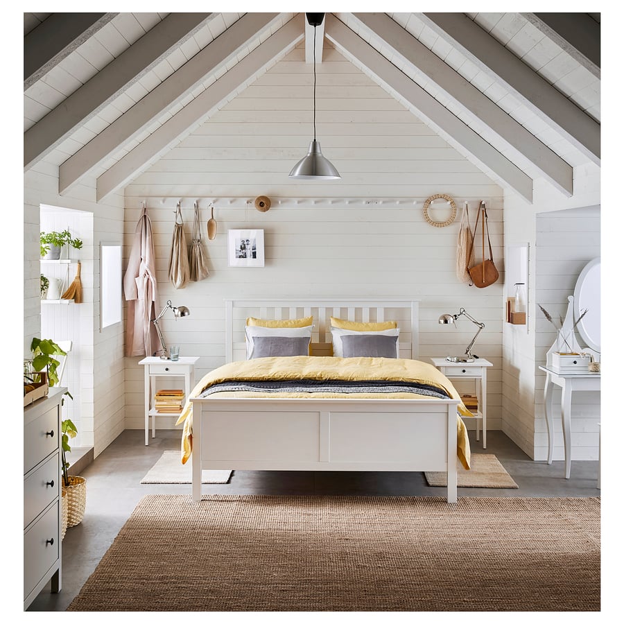 IKEA HEMNES Bedframe Wit Gebeitst