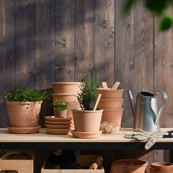 Terracotta Kruidenpotten Set