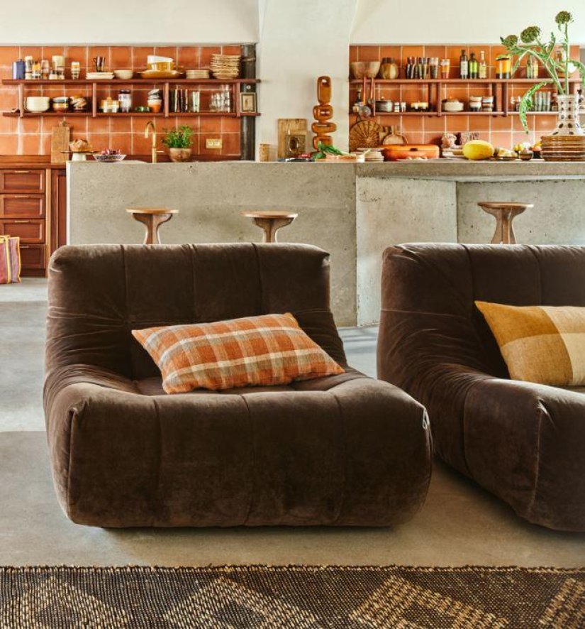 HKliving fauteuil velvet