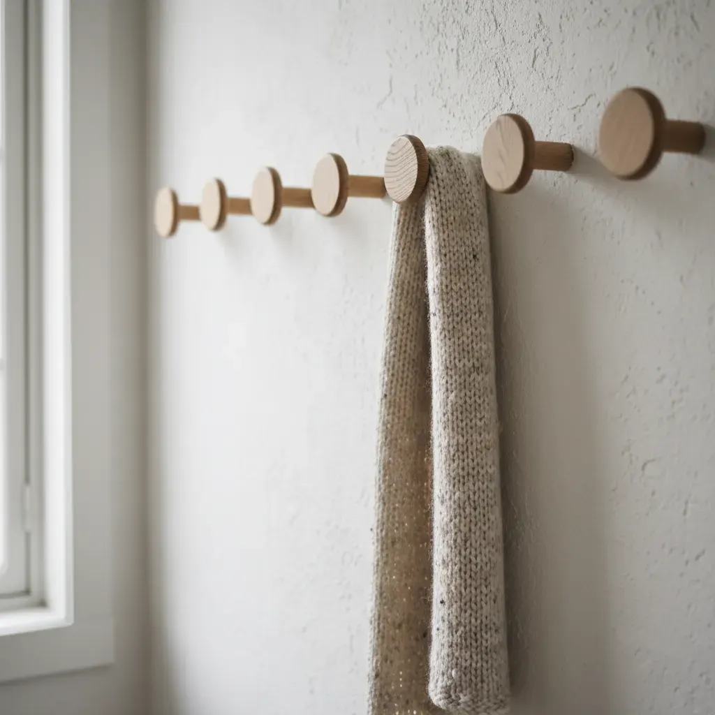 Scandinavisch Hal - detail van materialen en textuur