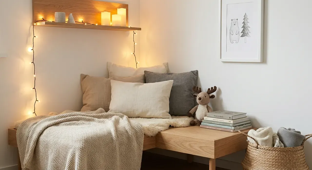 Scandinavisch Kinderkamer - sfeervol hoekje