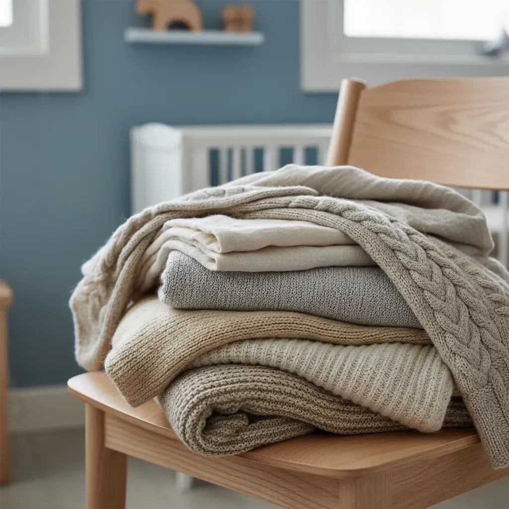 Scandinavisch Kinderkamer - detail van materialen en textuur