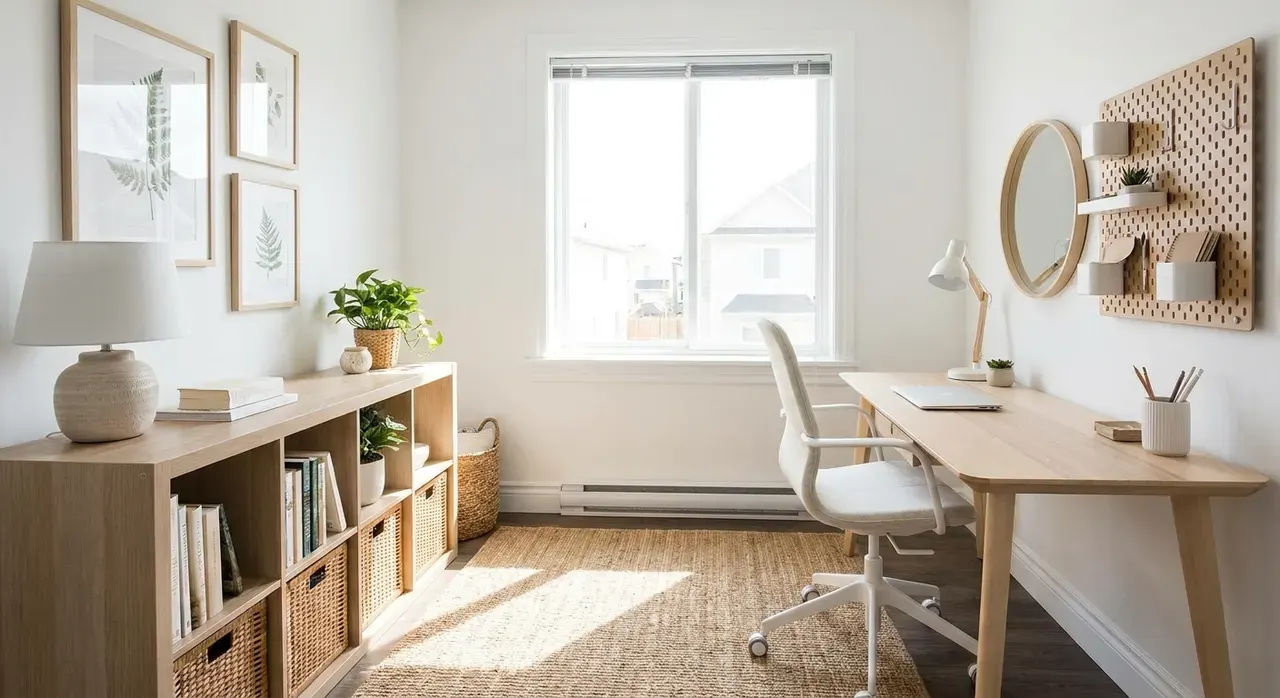 Scandinavisch Werkkamer - budgetvriendelijke look