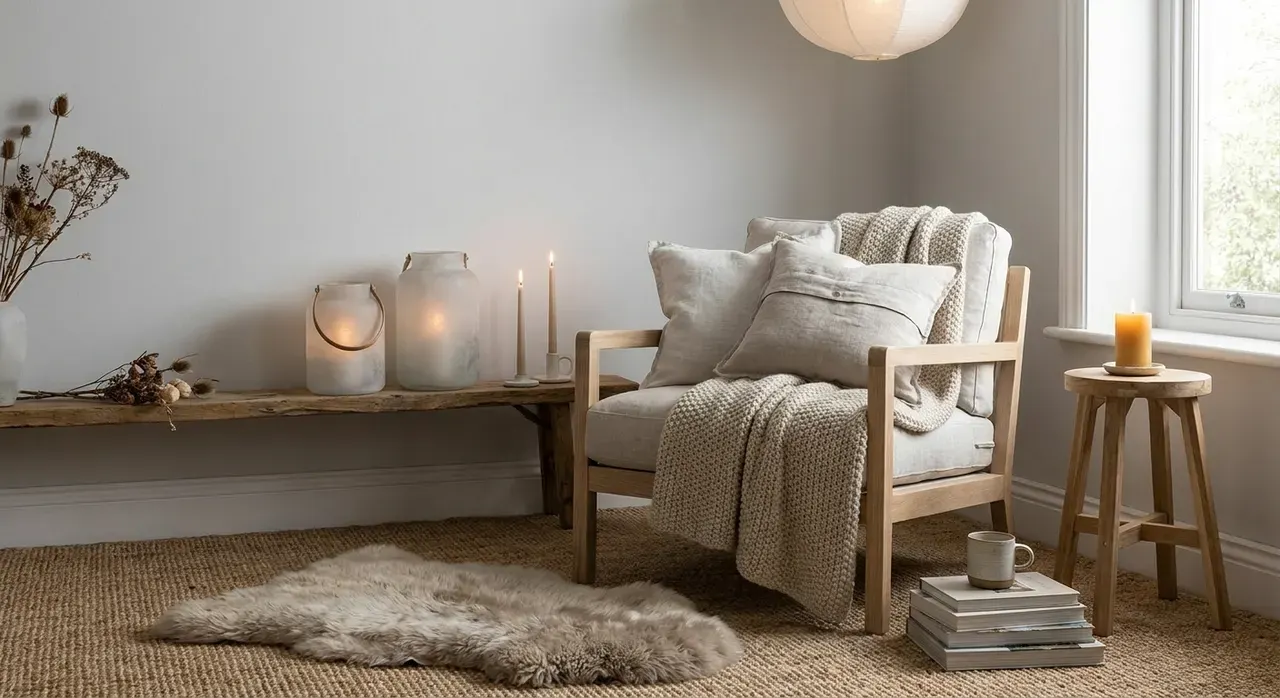 Scandinavisch Woonkamer - sfeervol hoekje