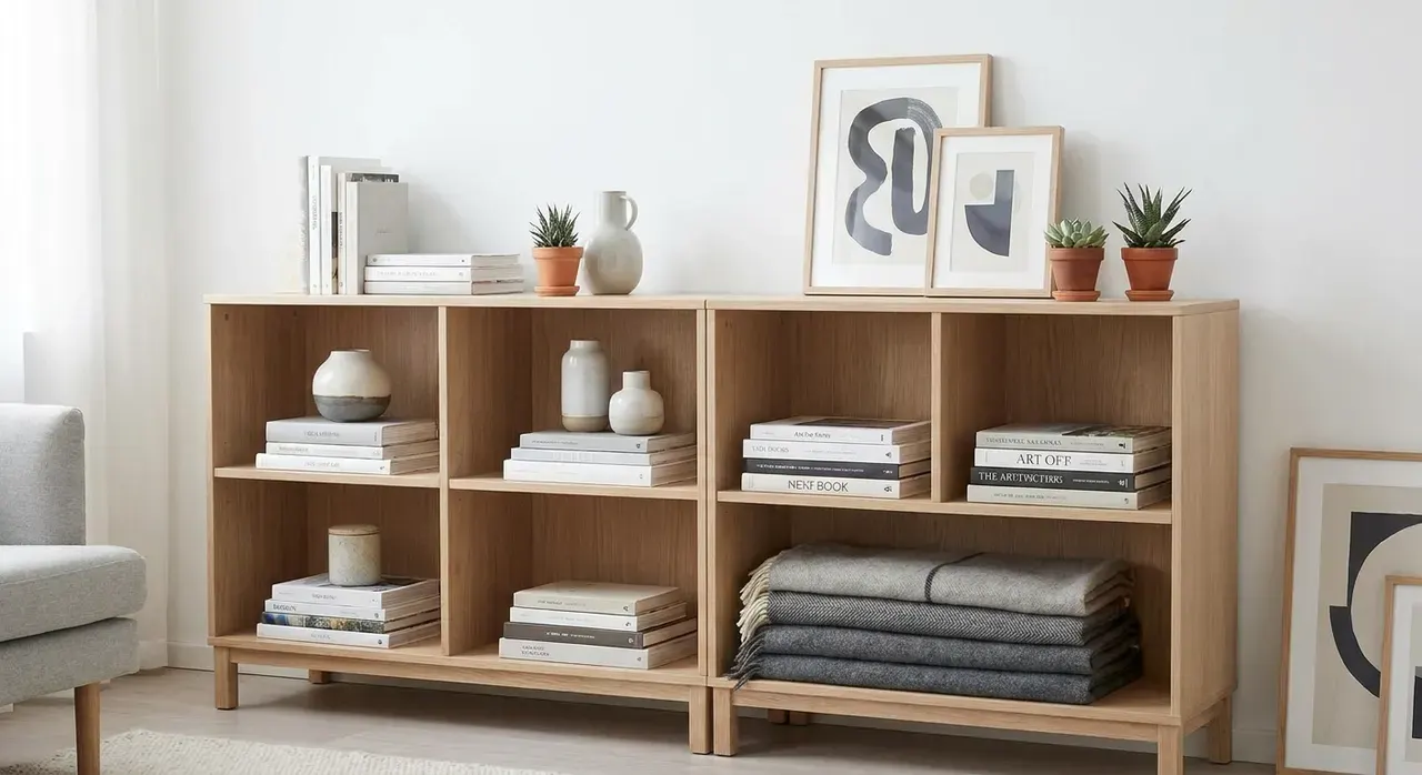 Scandinavisch Woonkamer - rekken en opbergen