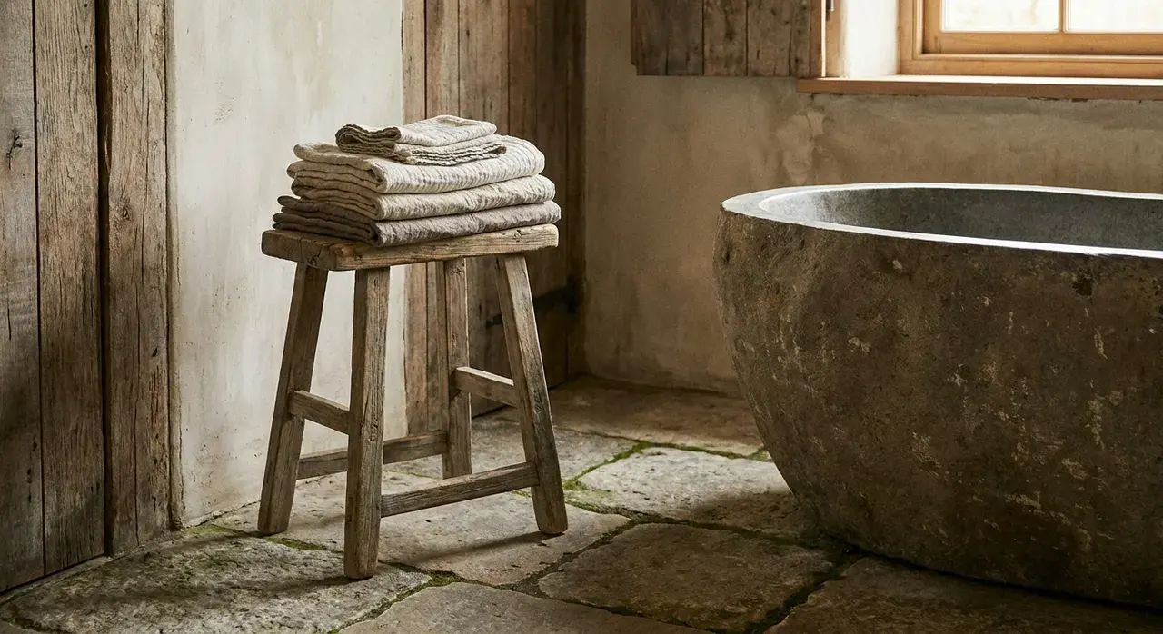 Wabi-Sabi Badkamer - kleurenpalet en sfeer