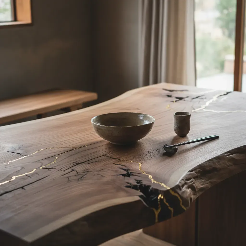 Wabi-Sabi Eetkamer - meubels en opstelling