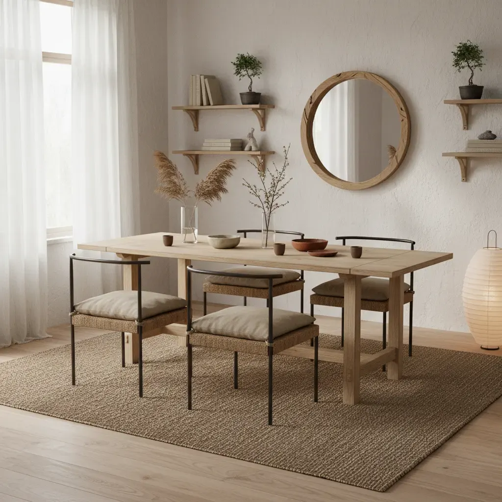 Wabi-Sabi Eetkamer - budgetvriendelijke look