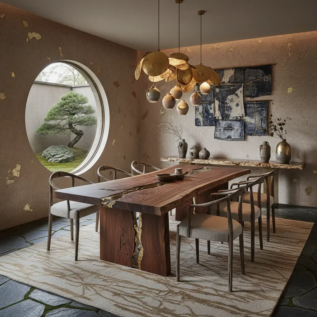 Wabi-Sabi Eetkamer - luxe variant