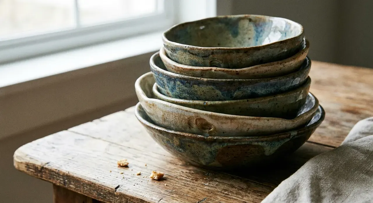 Wabi-Sabi Eetkamer - detail van materialen en textuur