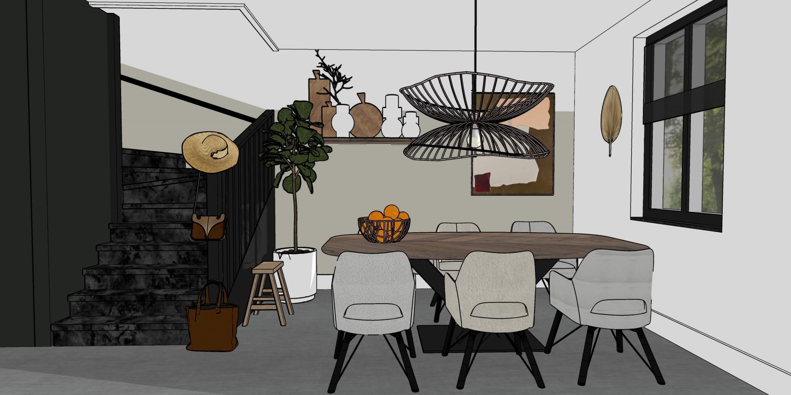 Wabi-Sabi Eetkamer - sfeervolle eetkamer 14