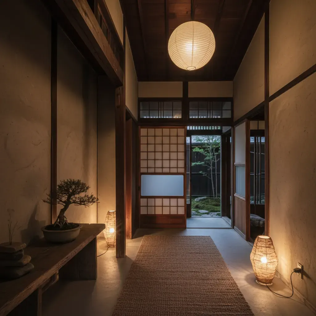 Wabi-Sabi Hal - avondsfeer met verlichting