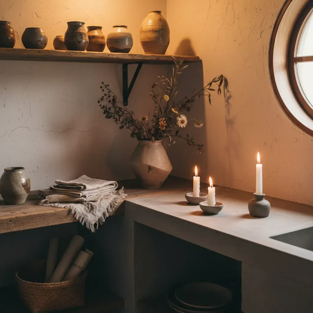 Wabi-Sabi Keuken - sfeervol hoekje