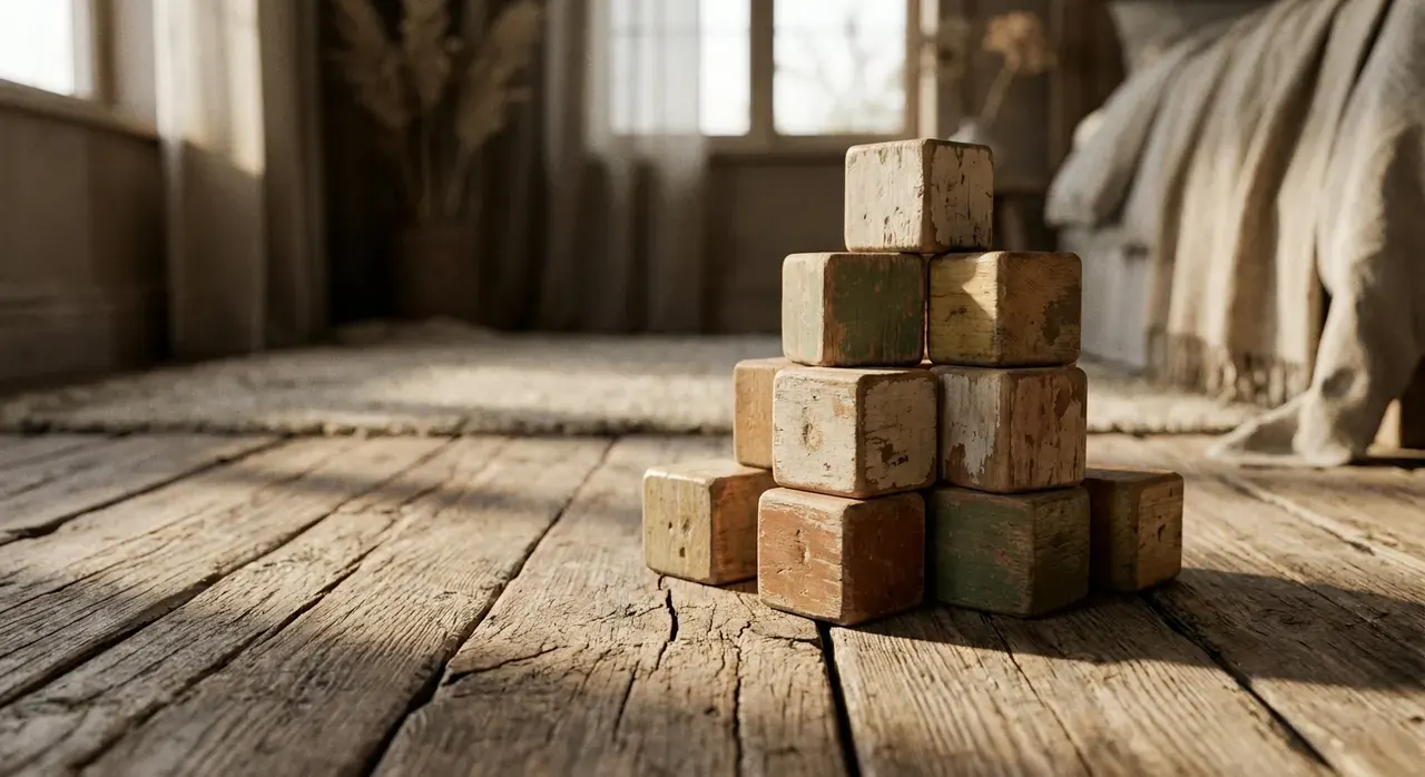 Wabi-Sabi Kinderkamer - detail van materialen en textuur