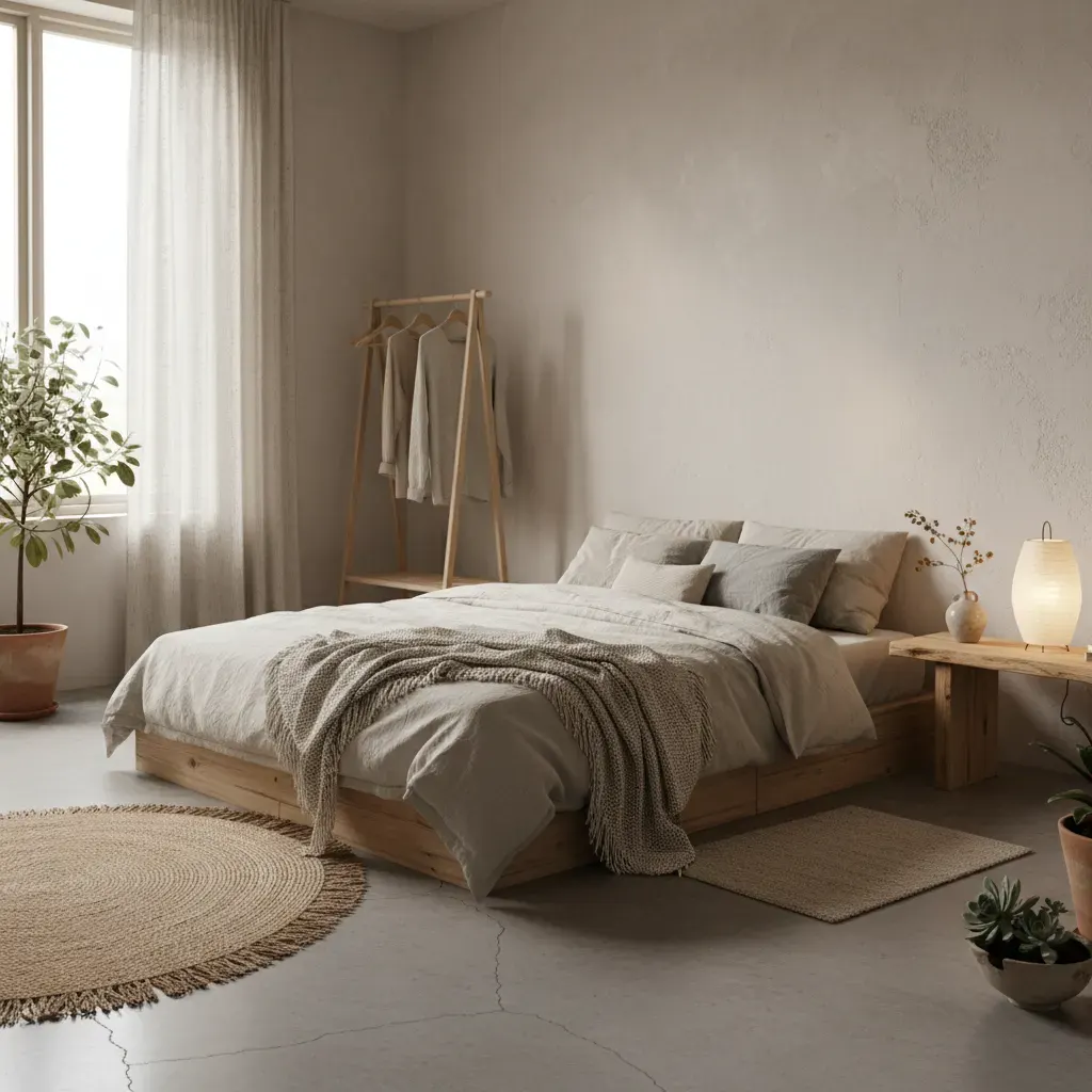 Wabi-Sabi Slaapkamer - budgetvriendelijke look