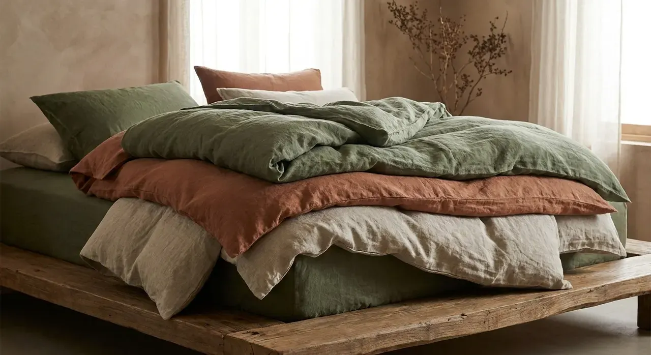 Wabi-Sabi Slaapkamer - detail van materialen en textuur