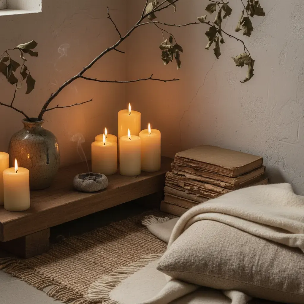 Wabi-Sabi Werkkamer - sfeervol hoekje