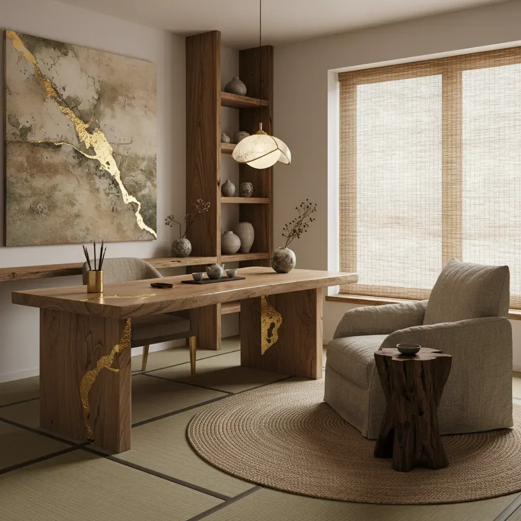 Wabi-Sabi Werkkamer - luxe variant
