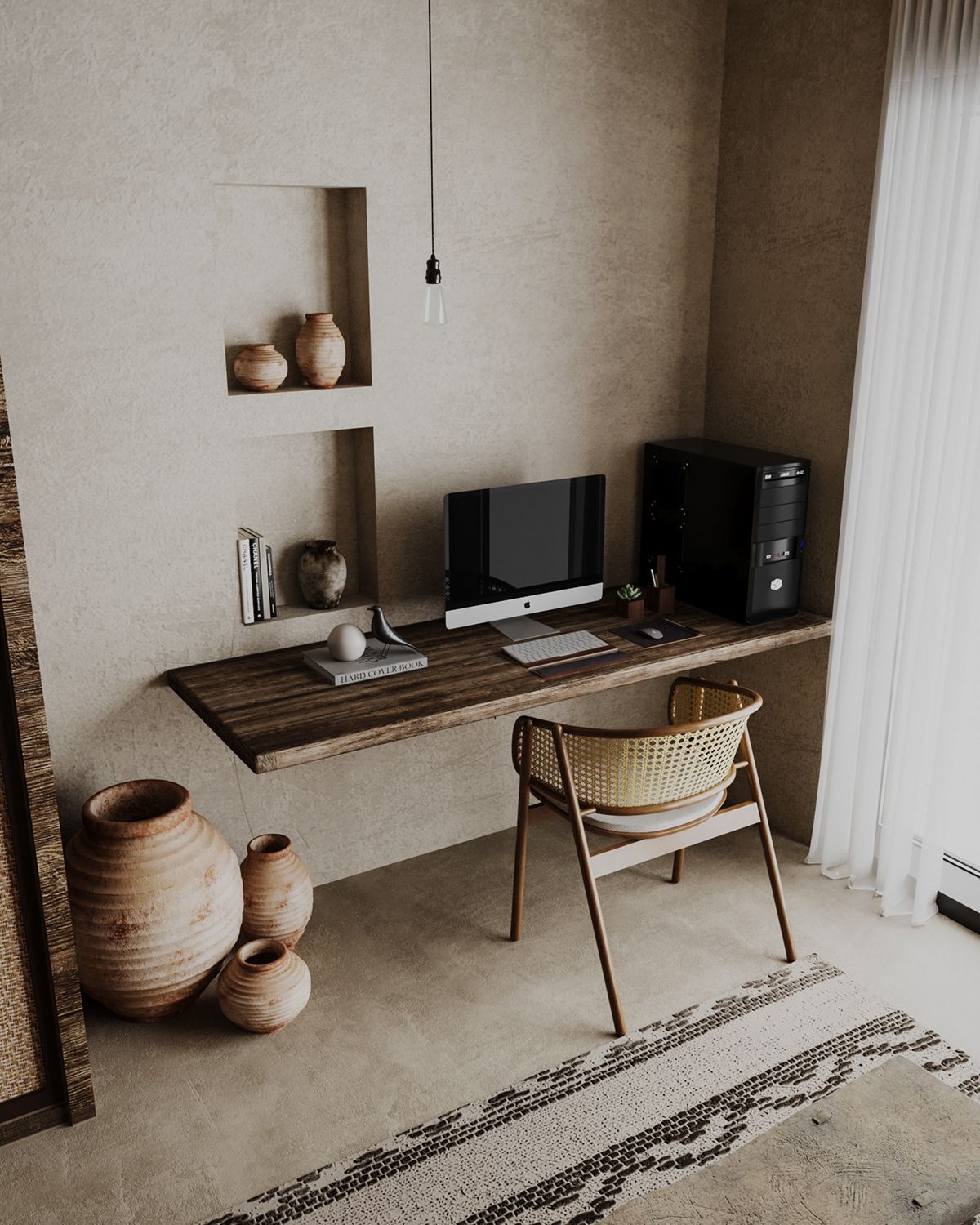 Wabi-Sabi Werkkamer - sfeervolle werkkamer 10