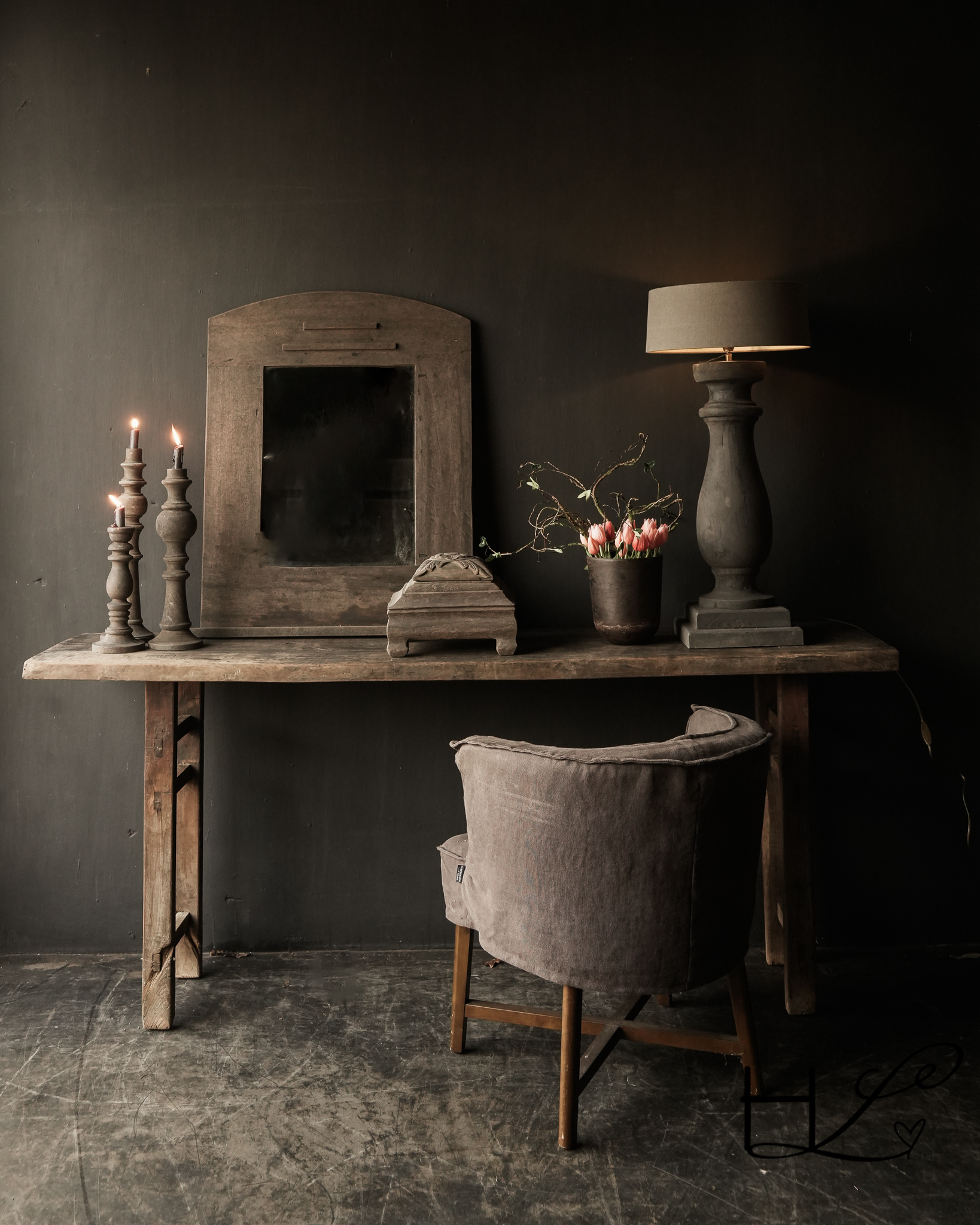 Wabi-Sabi Werkkamer - sfeervolle werkkamer 16