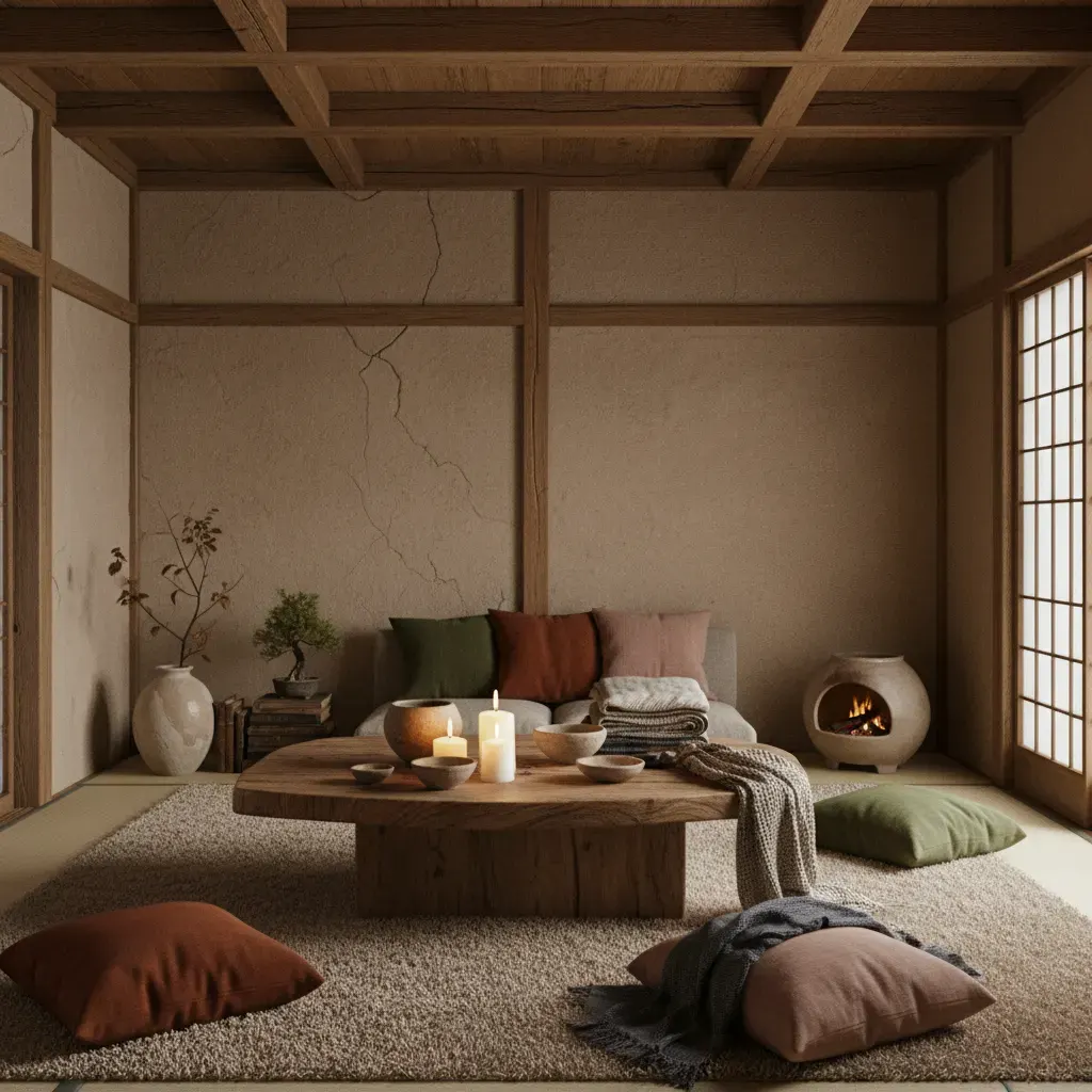 Wabi-Sabi Woonkamer - seizoensvariant