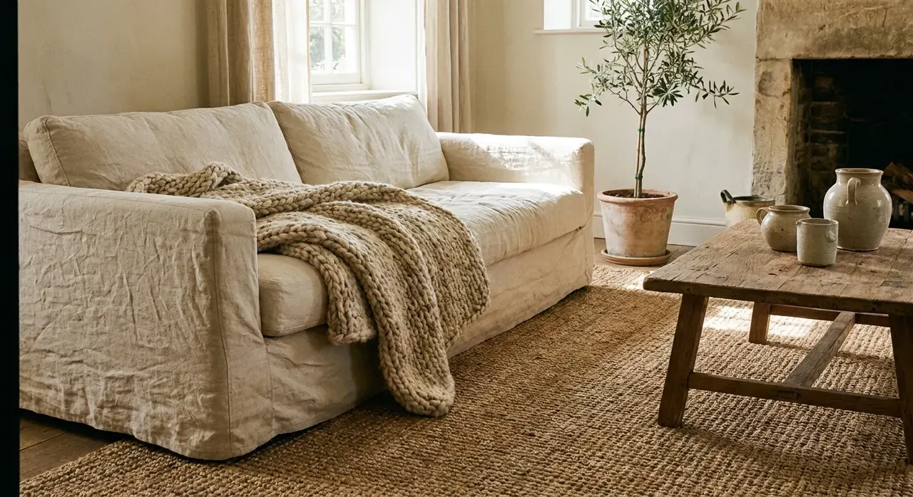 Wabi-Sabi Woonkamer - kleurenpalet en sfeer