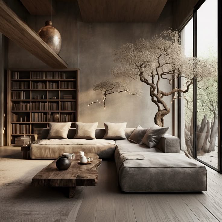 Wabi-Sabi Woonkamer - sfeervolle woonkamer 13