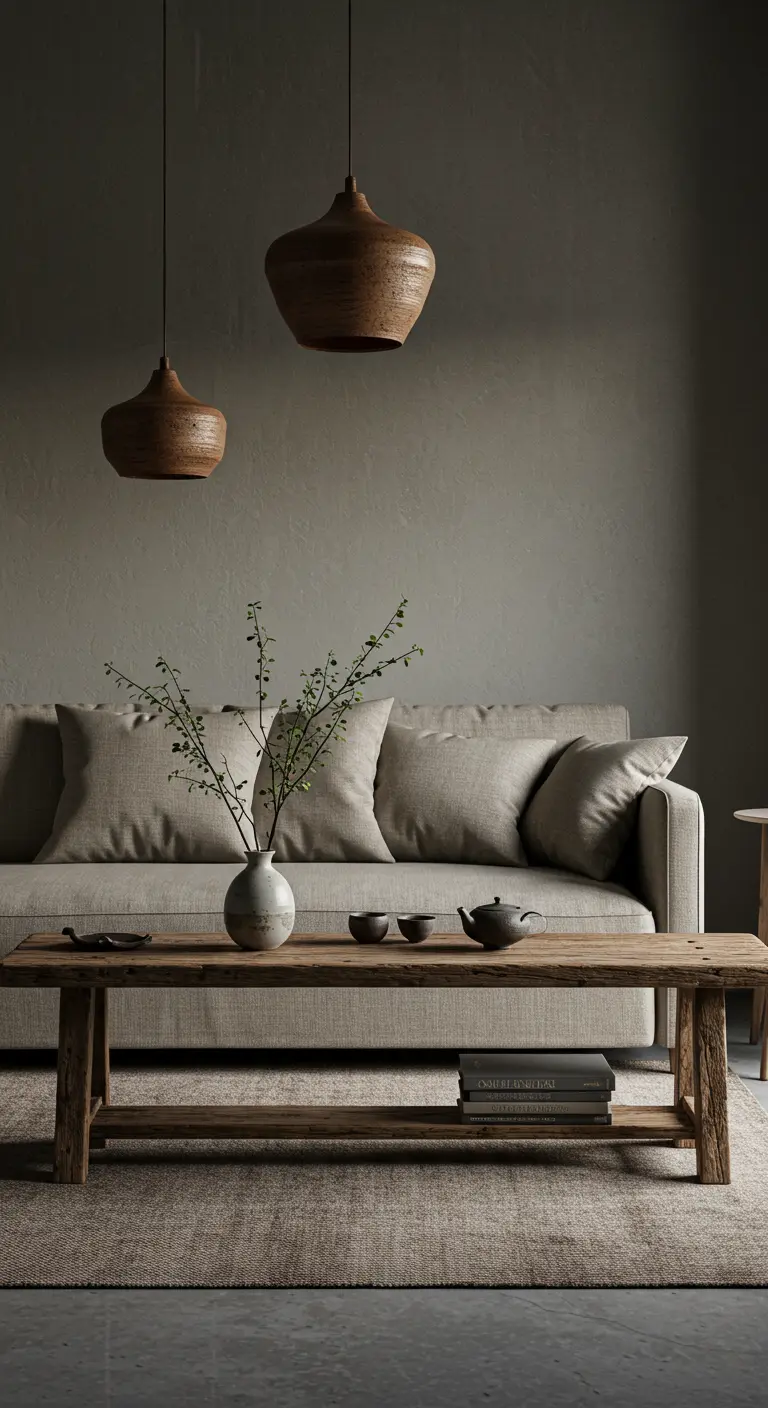 Wabi-Sabi Woonkamer - sfeervolle woonkamer 19